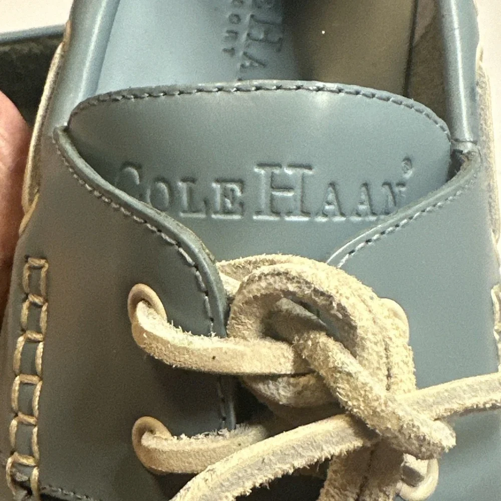 Cole Hahn Resort Yacht Club Blue Boating Shoes Leather Sailing 9.5M C00035